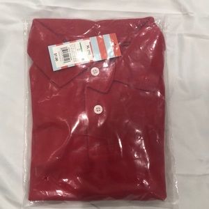 NWT Red Short Sleeve Uniform Polo—Cat & Jack-XL 16